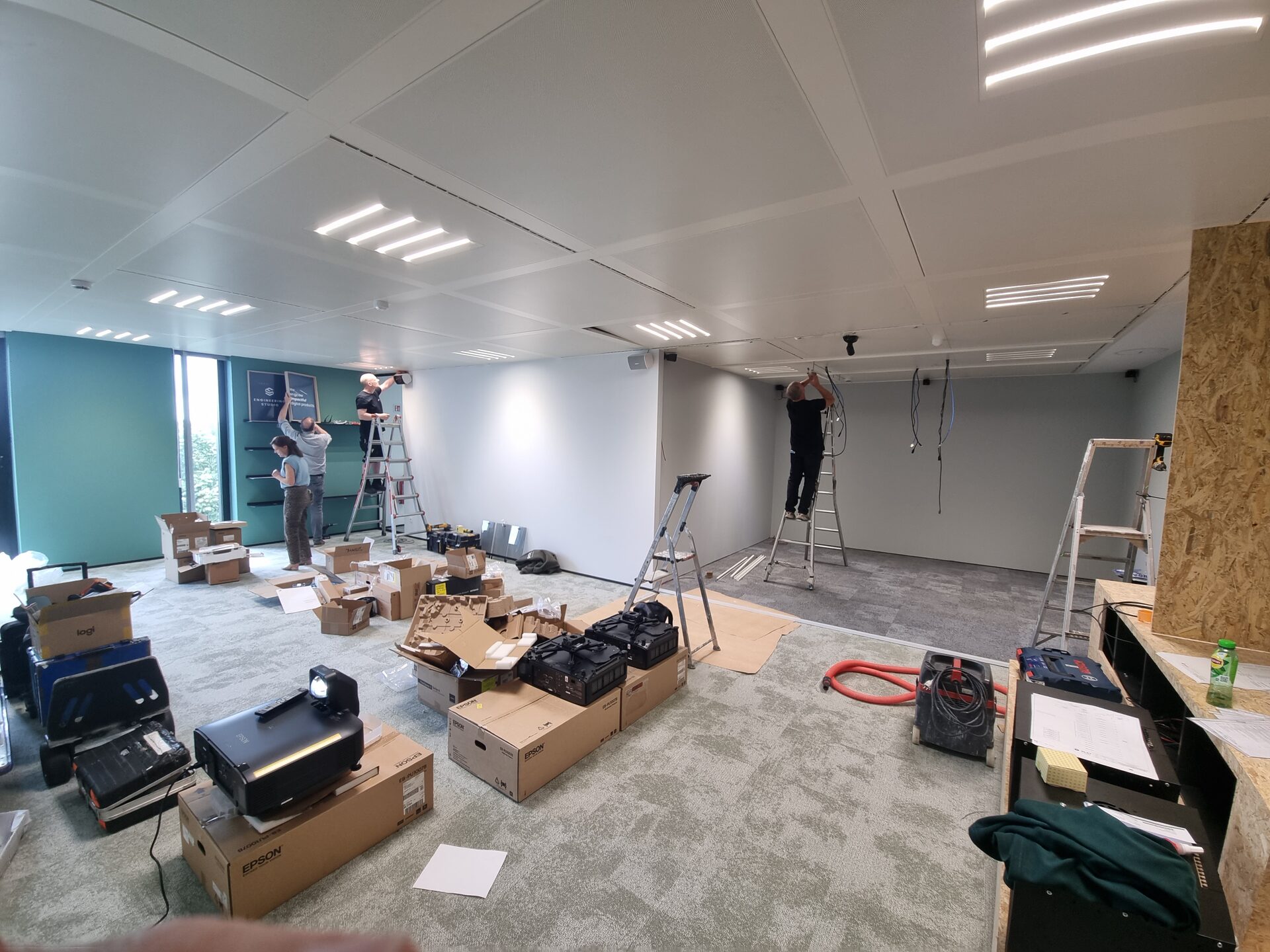 Installatie in volle gang